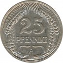 Deutsches Reich 25 Pfennig 1910 A Nickel*
