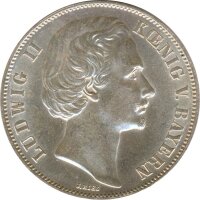 Bayern Siegestaler 1871 Ludwig II Silber*