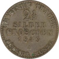 Preussen 2 1/2 Silbergroschen 1843 A Friedrich Wilhelm IV*