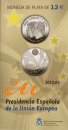 Spanien 12 Euro 2010 stgl. EU-Pr�sidentschaft Silber im...