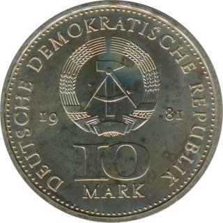 DDR 10 Mark 1981 700 Jahre Mnzprgung in Berlin*
