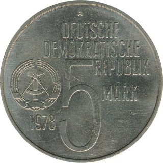 DDR 5 Mark 1978 A Anti-Apartheid-Jahr*