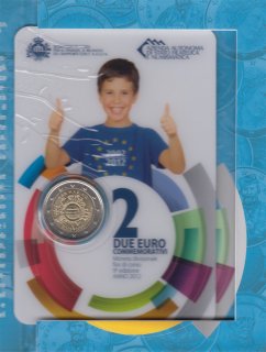 San Marino 2 Euro 2012 10 Jahre Euro-Einf�hrung im Folder*