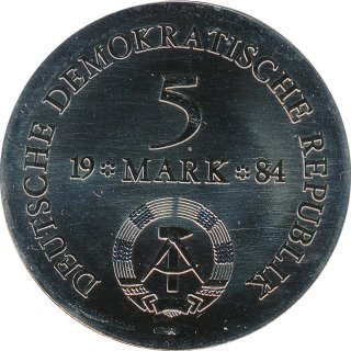 DDR 5 Mark 1984 A Adolf Freiherr von Ltzow*