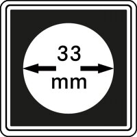M&uuml;nzkapseln 33mm carree 4er-Packg