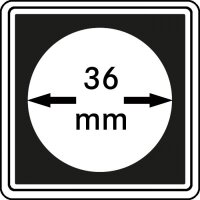 M&uuml;nzkapseln 36mm carree 4er-Packg