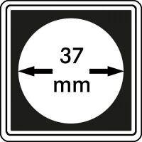 M&uuml;nzkapseln 37mm carree 4er-Packg