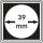 M&uuml;nzkapseln 39mm carree 4er-Packg