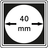 M&uuml;nzkapseln 40mm carree 4er-Packg