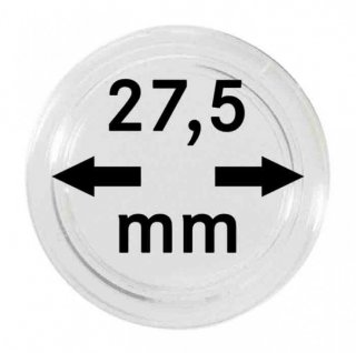 Münzenkapseln Lindner 27,5 mm 10er Pack
