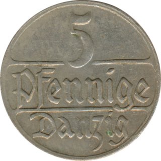 Freie Stadt Danzig 5 Pfennig 1923*