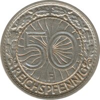 Deutsches Reich 50 Pfennig 1928 F*