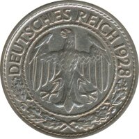 Deutsches Reich 50 Pfennig 1928 D*