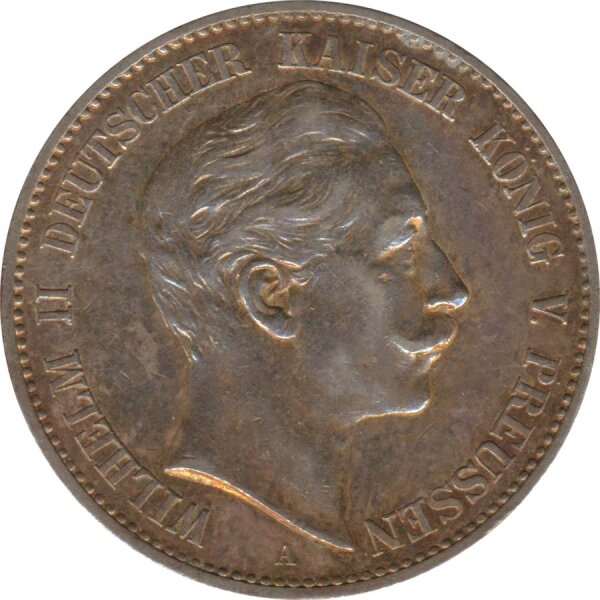 Preussen 2 Mark 1899 A Wilhelm II Silber*