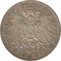 Preussen 2 Mark 1899 A Wilhelm II Silber*