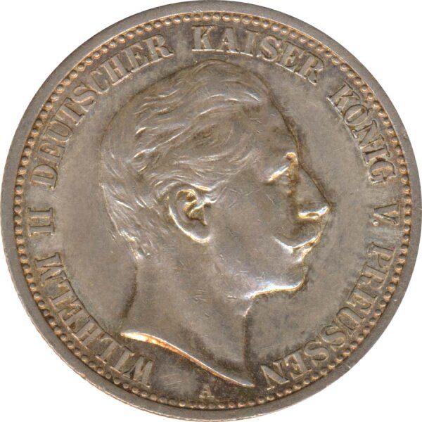 Preussen 2 Mark 1912 A Wilhelm II Silber*
