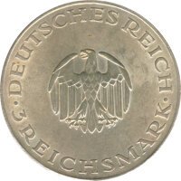 Weimarer Republik 3 Mark 1929 A Gotthold Ephraim Lessing Silber*