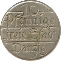 Freie Stadt Danzig 10 Pfennig 1923*