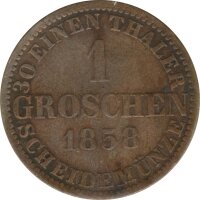 Hannover 1 Groschen 1858 B Georg IV Silber*