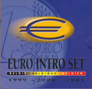 Belgien 1999-2001 KMS  st Euro-Intro Satz im Folder*