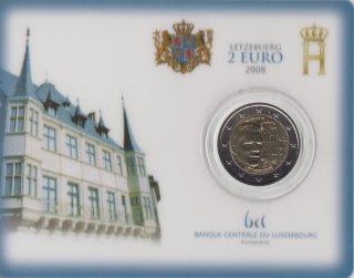 Luxemburg 2 Euro 2008 Chateau de Berg in Karte*
