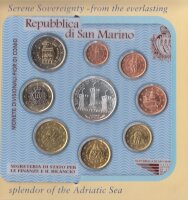 San Marino KMS 2005 stgl. in Folder mit Silber*