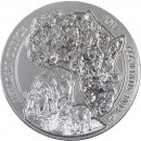 Ruanda 2017 Nilpferd 1 Oz Silber*