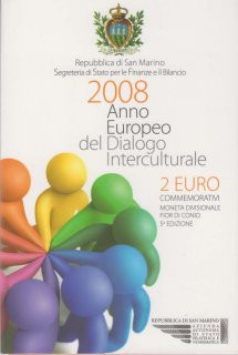 San Marino 2 Euro 2008 Interkultureller Dialog im Folder*