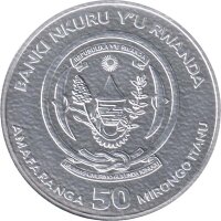 Ruanda 2017 Jahr des Hahns 1 Oz Silber*