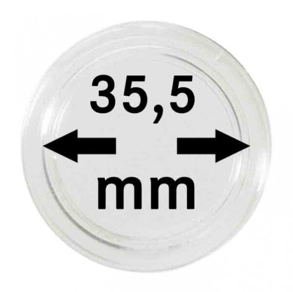 Münzenkapseln Lindner 35,5 mm 10er Pack