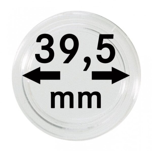 Münzenkapseln Lindner 39,5 mm 10er Pack