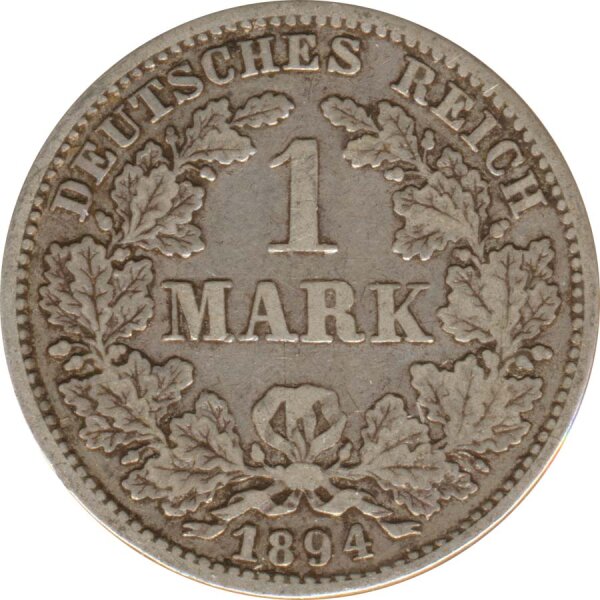 Deutsches Reich 1 Mark 1894 G Silber*