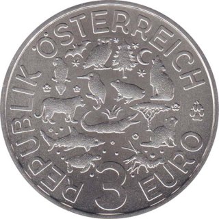 Österreich 2017 - 3 Euro - Tier-Taler - Tiger*