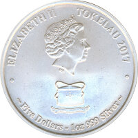 Tokelau 2017 - Barracuda - 1 Oz Silber*