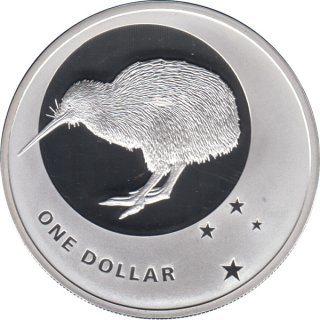 Neuseeland 1 Dollar 2010 PP Kiwi eine Feinunze Silber im...