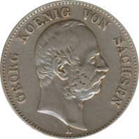 Sachsen 2 Mark 1903 E Georg Silber*