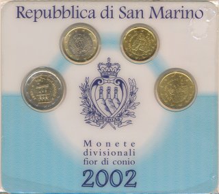 San Marino Mini Kit 2002 stgl. in Coincard*