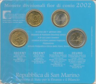 San Marino Mini Kit 2002 stgl. in Coincard*