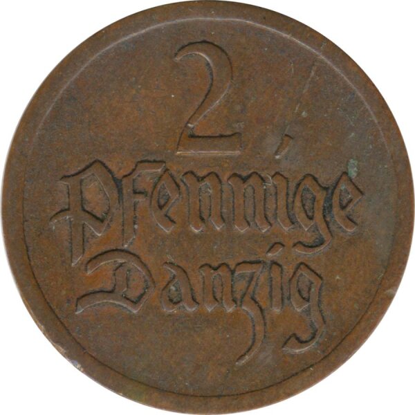 Freie Stadt Danzig 2 Pfennig 1926*