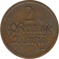 Freie Stadt Danzig 2 Pfennig 1926*