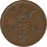 Freie Stadt Danzig 2 Pfennig 1926*