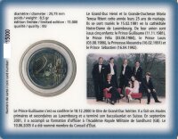 Luxemburg 2 Euro 2006 Erbgro&szlig;herzog Guillaume in Karte*