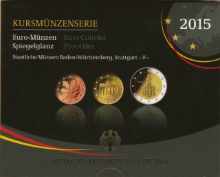 BRD KMS 2015 F PL verpackt im Folder*