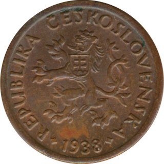 Tschechoslowakei 10 Heller 1938*