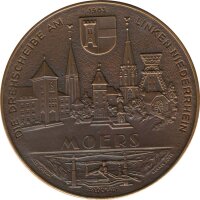 Medaille 1983 Schlossbefestigung Moers aus der spanischen Besetzung 1597