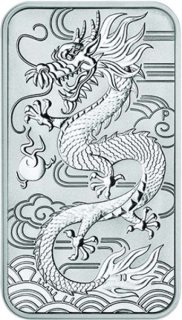 Australien 2018 Mnzbarren Drache - 1 Oz Silber*