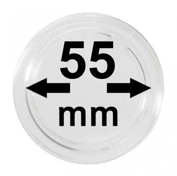 M&uuml;nzenkapsel &Oslash; 55 mm