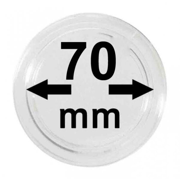 M&uuml;nzenkapsel &Oslash; 70 mm
