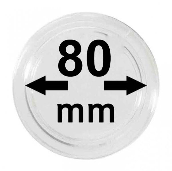 M&uuml;nzenkapsel &Oslash; 80 mm