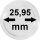 M&uuml;nzenkapsel &Oslash; 25,95 mm - randlos f&uuml;r 2 Euro M&uuml;nzen